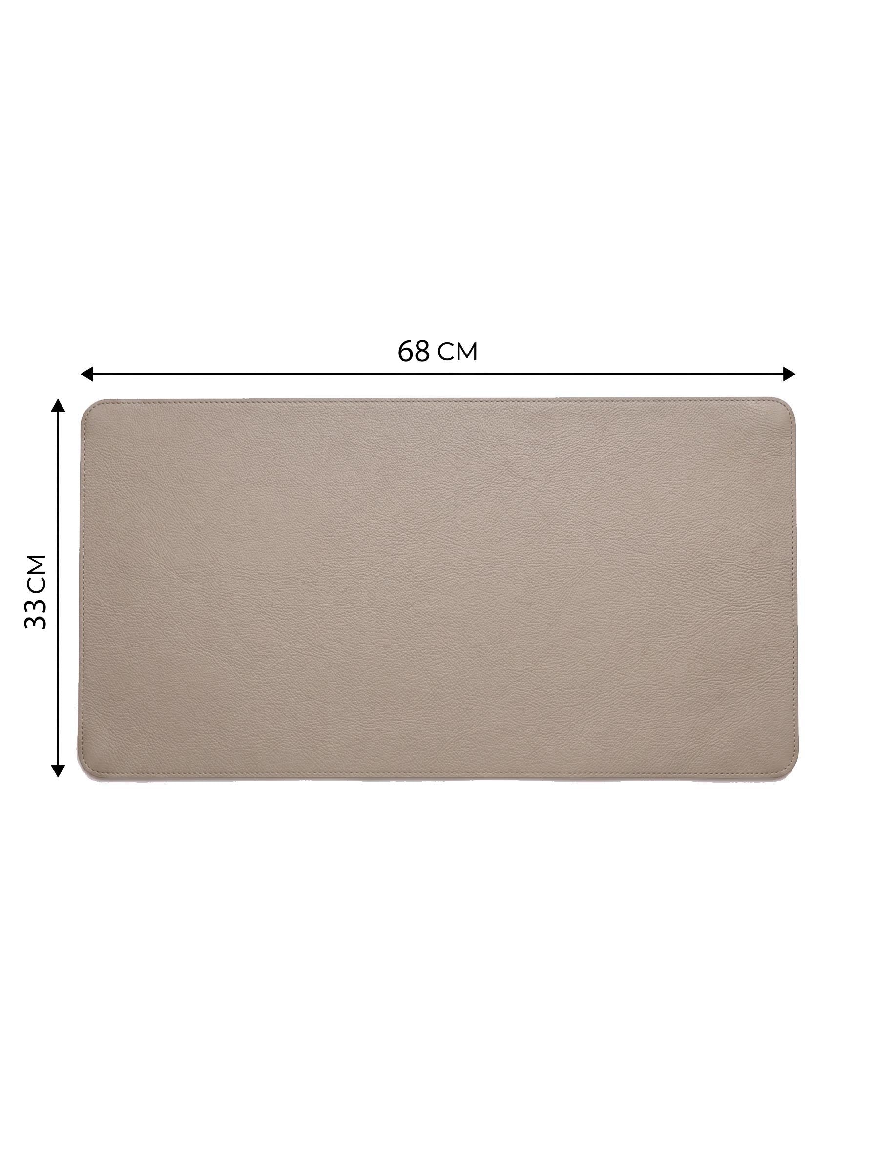 DESK MAT PU LEATHER Sand Beige
