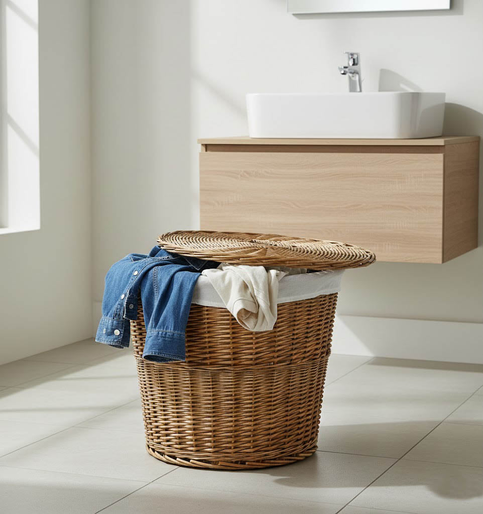 Willow Basket With Cover