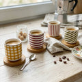 ART COFFEE CUPS (SET OF 4) A