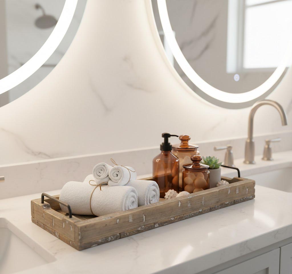RUSTIC WOODEN TRAY SMALL