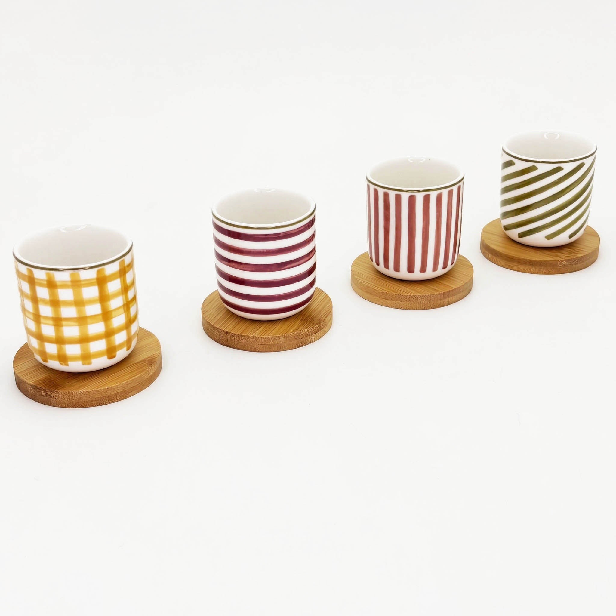 ART COFFEE CUPS (SET OF 4) A