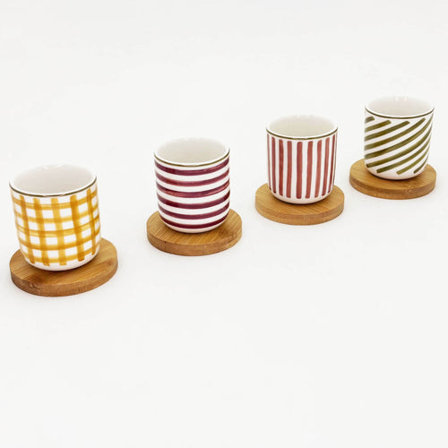 ART COFFEE CUPS (SET OF 4) A