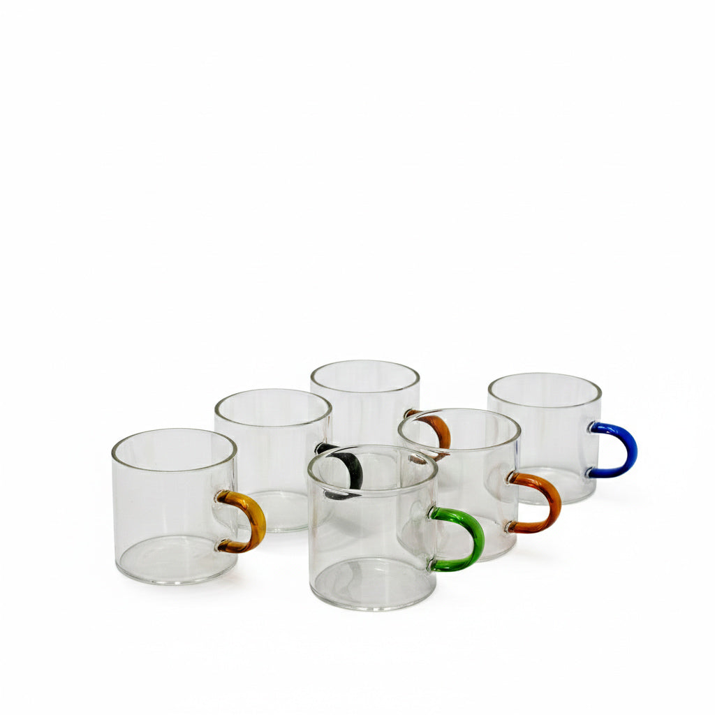 JOLLY HANDLE COFFEE CUPS (SET OF 6)