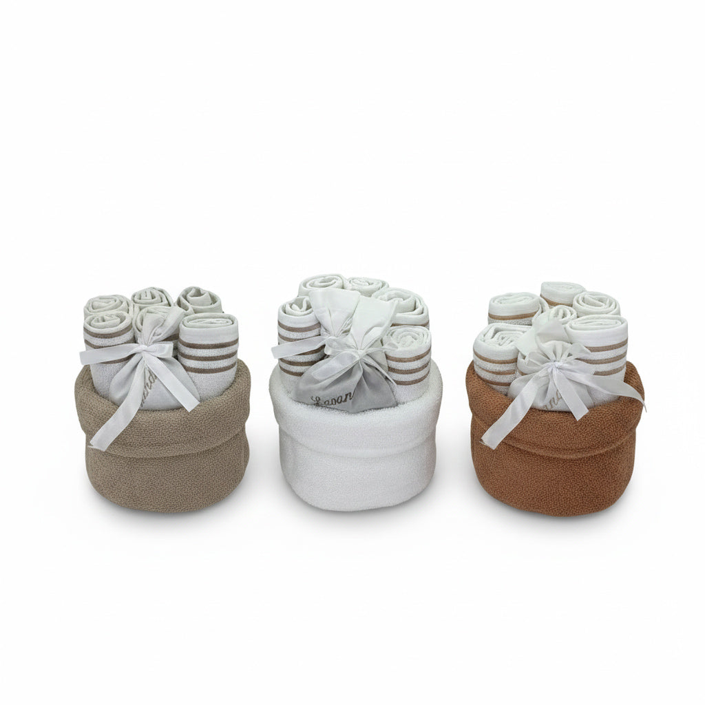 GUEST W.C TOWEL BASKET (8PC)