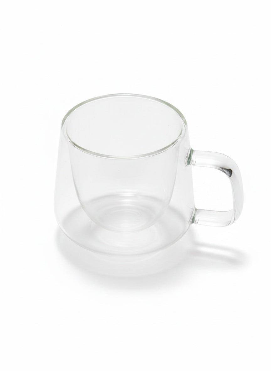 DOUBLE WALL GLASS MUGS