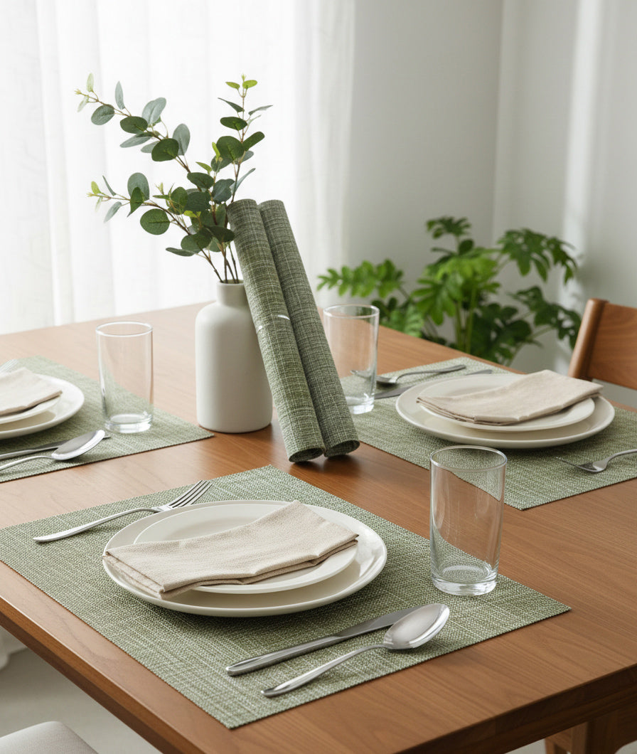 WOVEN PVC PLACEMATS (SET OF 4)
