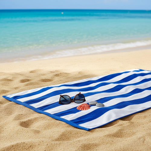 BEACH TOWEL BLUE STRIPES