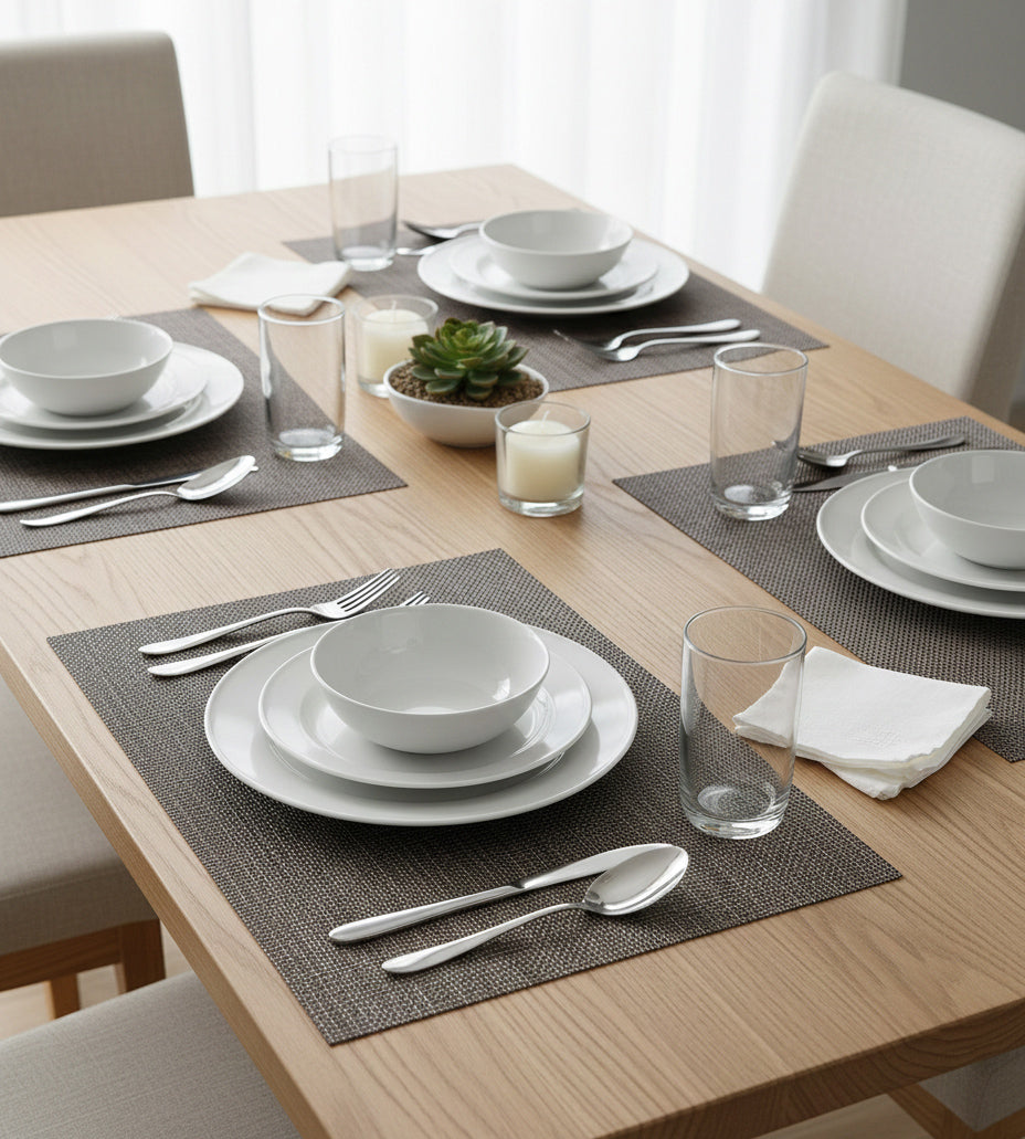 WOVEN PVC PLACEMATS (SET OF 4)