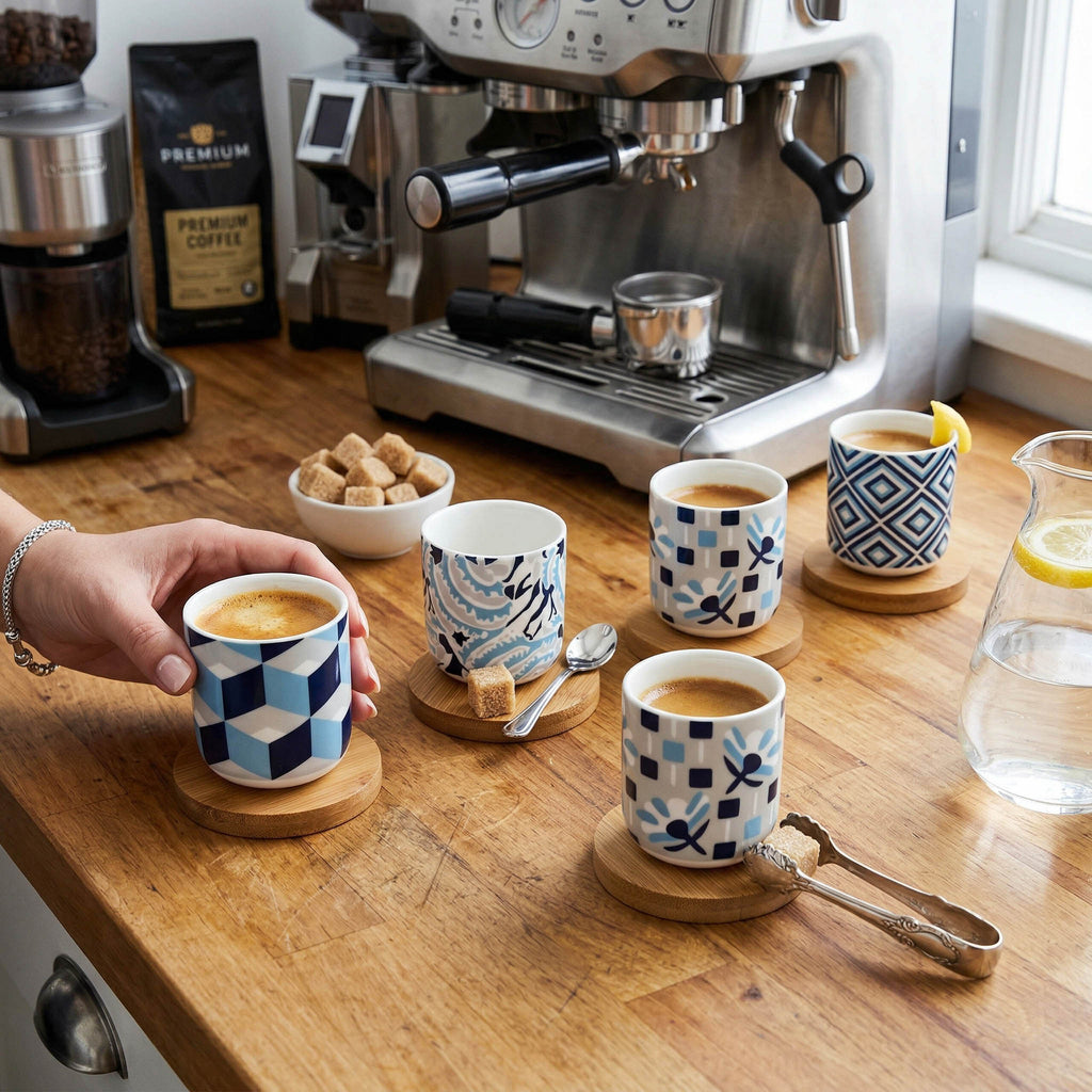 ART COFFEE CUPS (SET OF 4) C