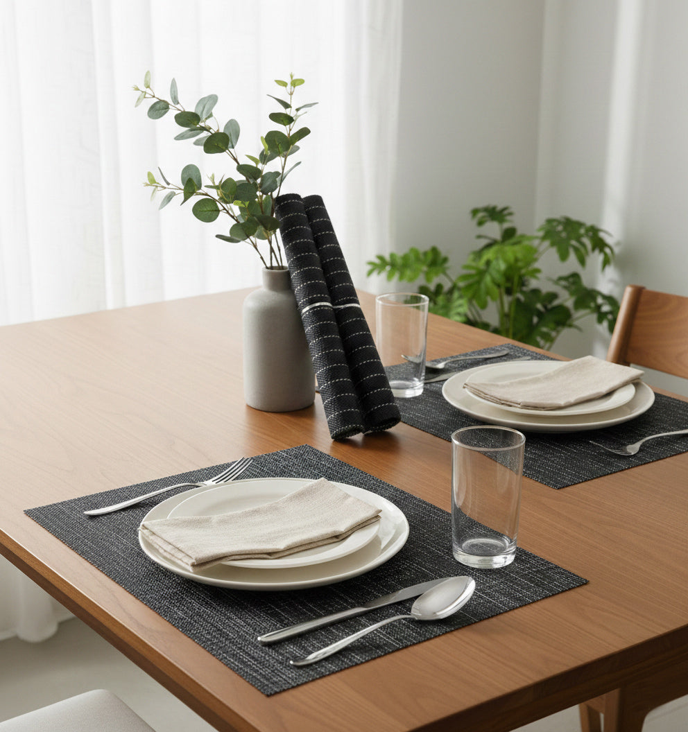 WOVEN PVC PLACEMATS (SET OF 4)