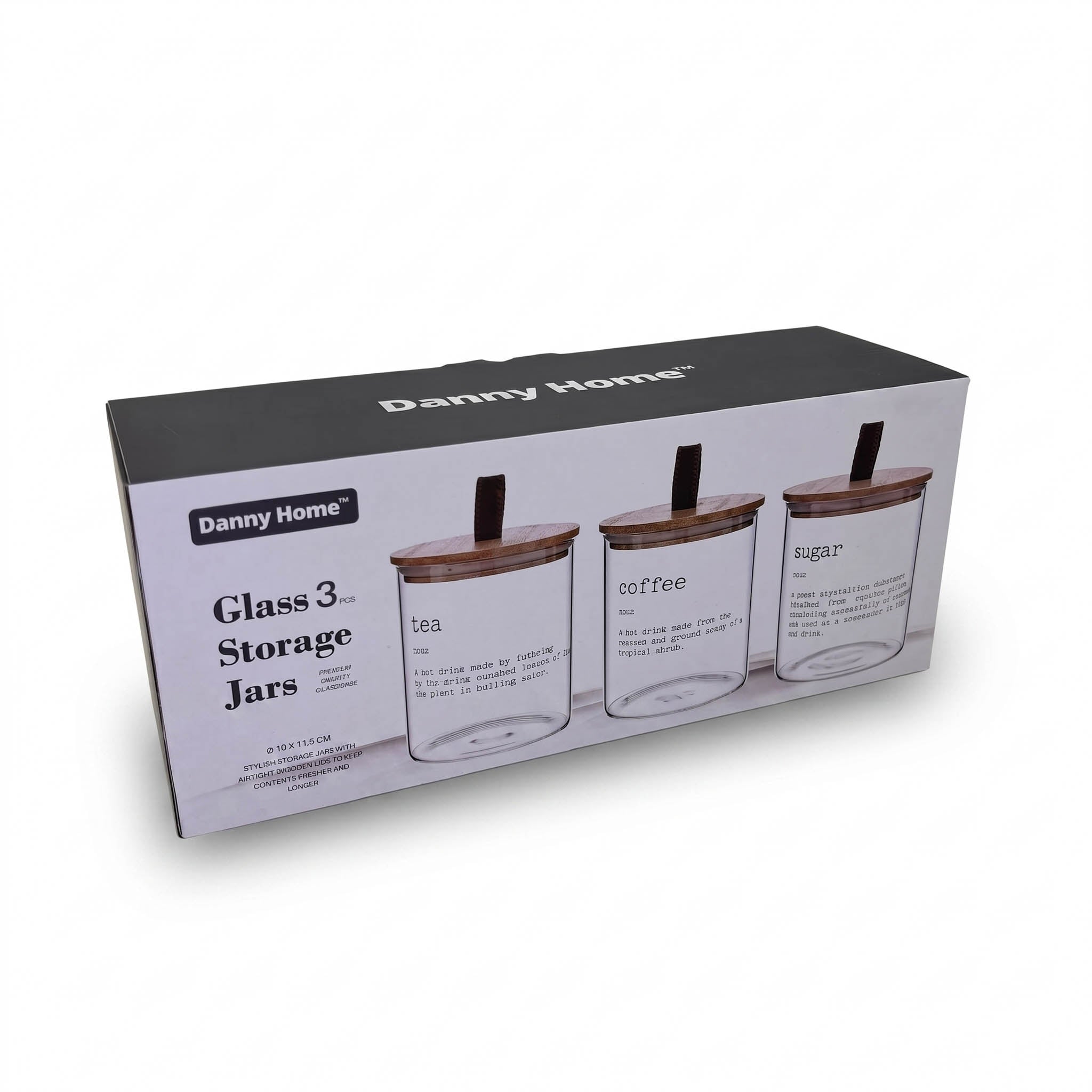 DANNY HOME 3 GLASS STORAGE JARS