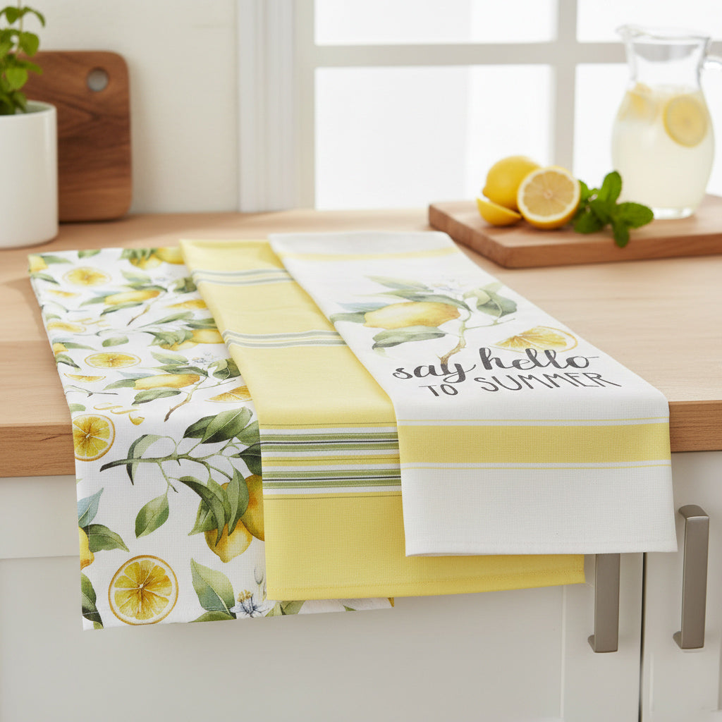 CANNON VIBRANT KITCHEN TOWELS (3-PIECE SET)