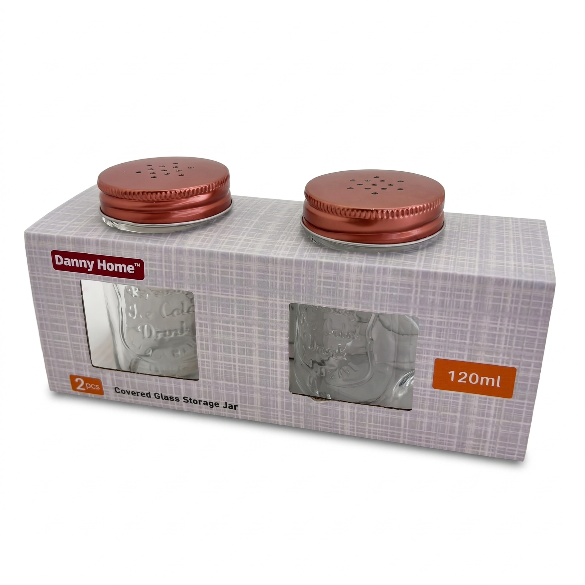 Danny Home Rose Gold Mini Mason Jars