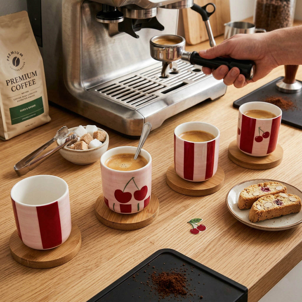 ART COFFEE CUPS (SET OF 4) E