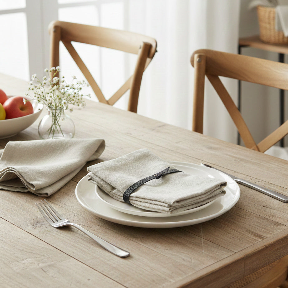 100% LINEN NAPKINS (SET OF 4)