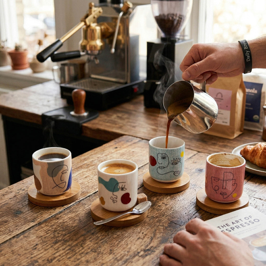 ART COFFEE CUPS (SET OF 4) F
