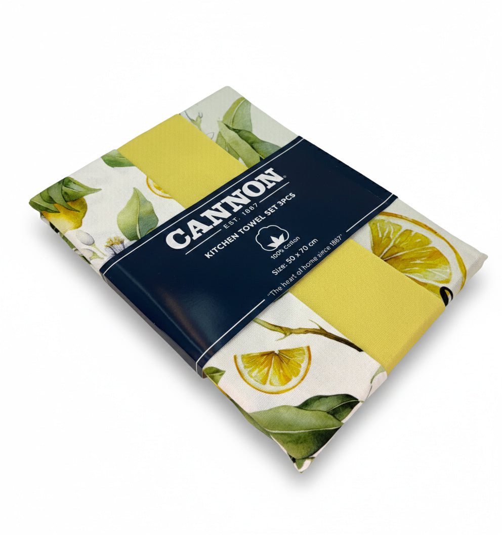 CANNON VIBRANT KITCHEN TOWELS (3-PIECE SET)