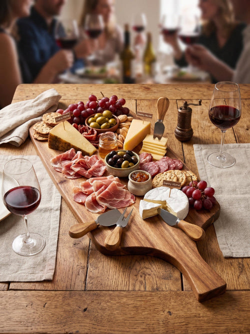 DANNY HOME Acacia Wooden Cheese Serving Board 50.1cm