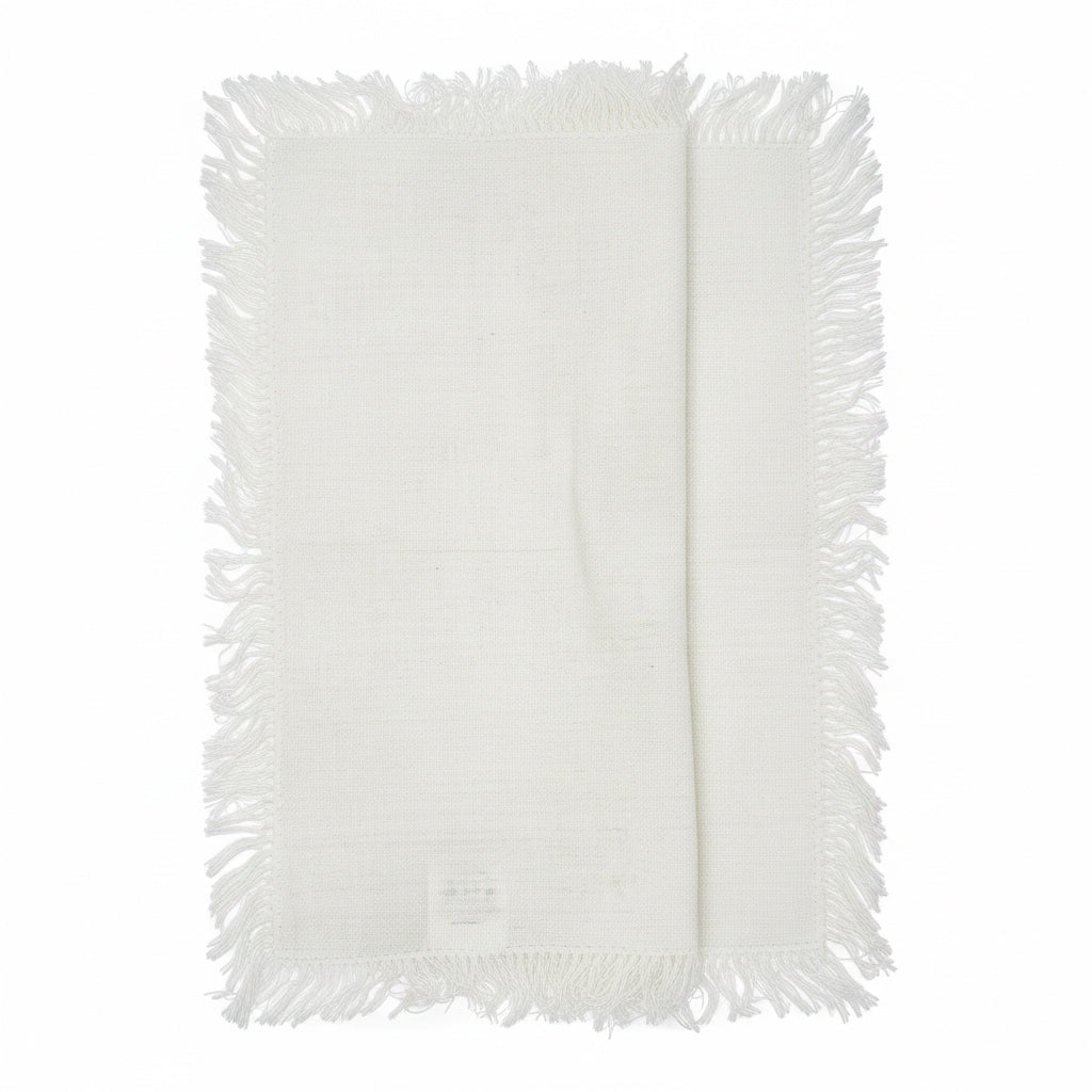 WHITE LINEN TABLE RUNNER