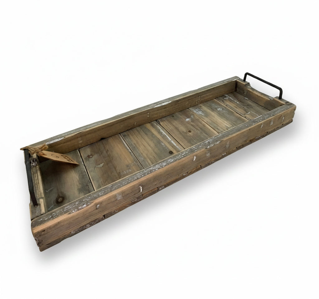 RUSTIC WOODEN TRAY LARGE
