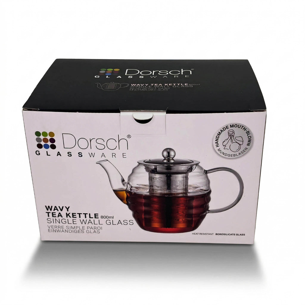 Dorsch Glassware "Wavy" Tea Kettle (800ml)