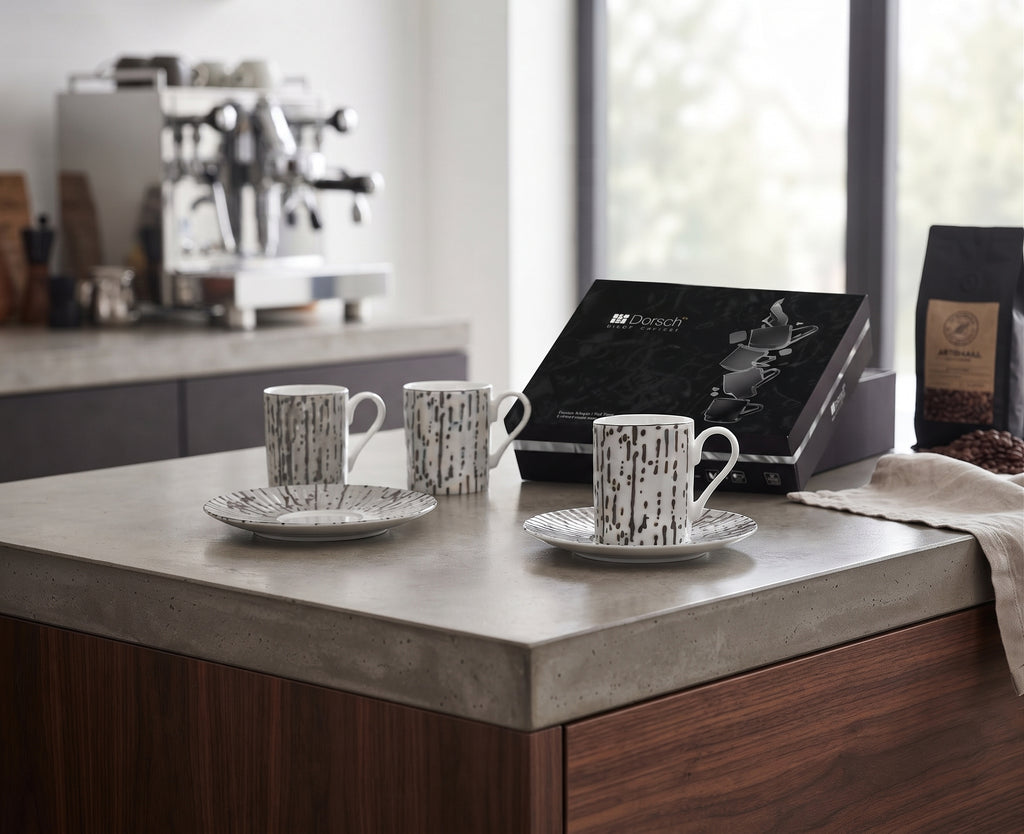Dorsch Coffee Cup Set Oak Grey 6pcs