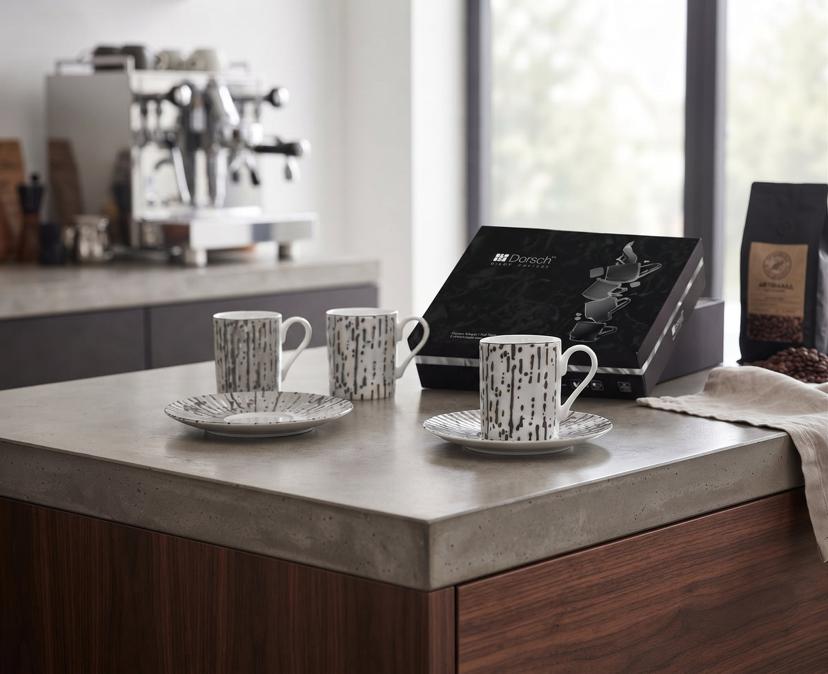 Dorsch Coffee Cup Set Oak Grey 6pcs