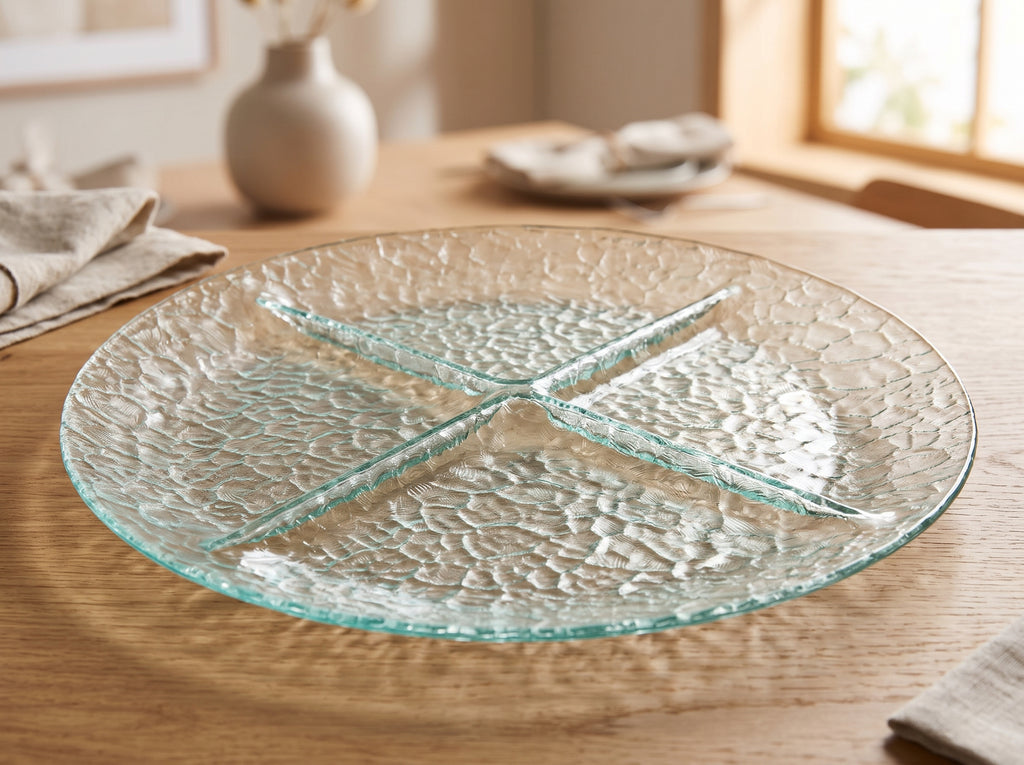 Danny Home™ Glass Serving Plate 43cm