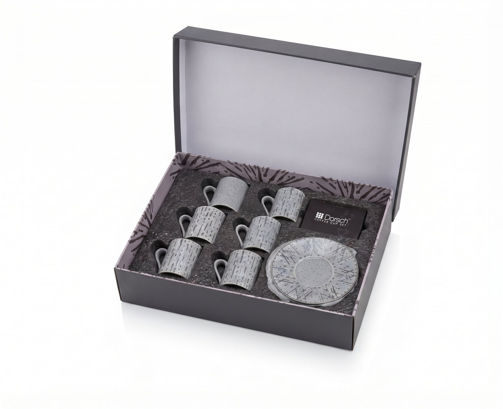 Dorsch Coffee Cup Set Oak Grey 6pcs