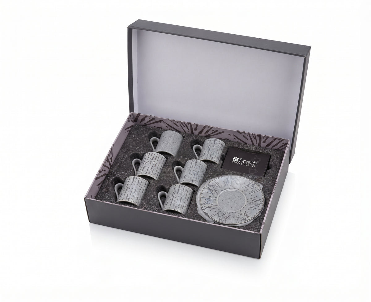 Dorsch Coffee Cup Set Oak Grey 6pcs