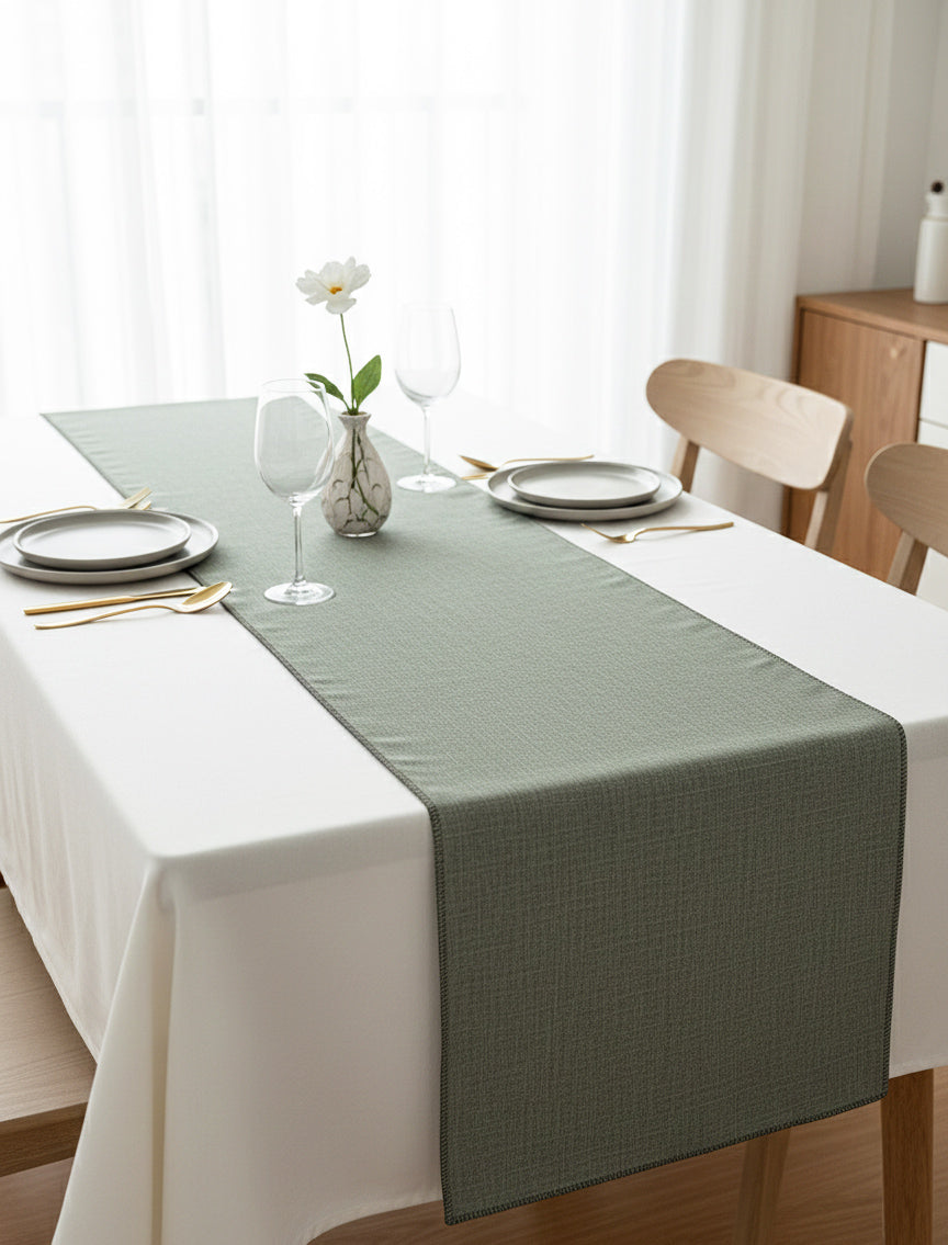 SAGE LINEN TABLE RUNNER