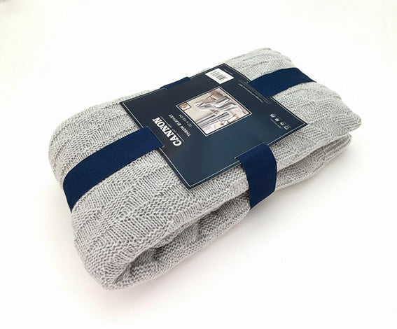THROW BLANKET GREY