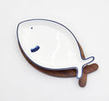 Danny Home Fish-Shaped Ceramic Serving plate 26cm