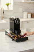 Glass-Top Coffee Capsule Drawer / Stand