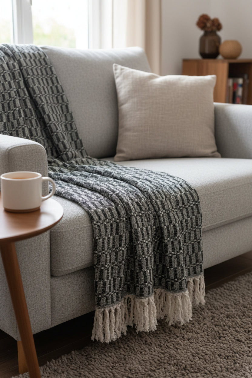 COAL THROW BLANKET