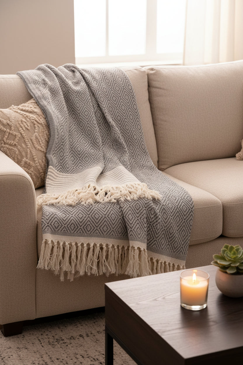 DIAMOND THROW BLANKET