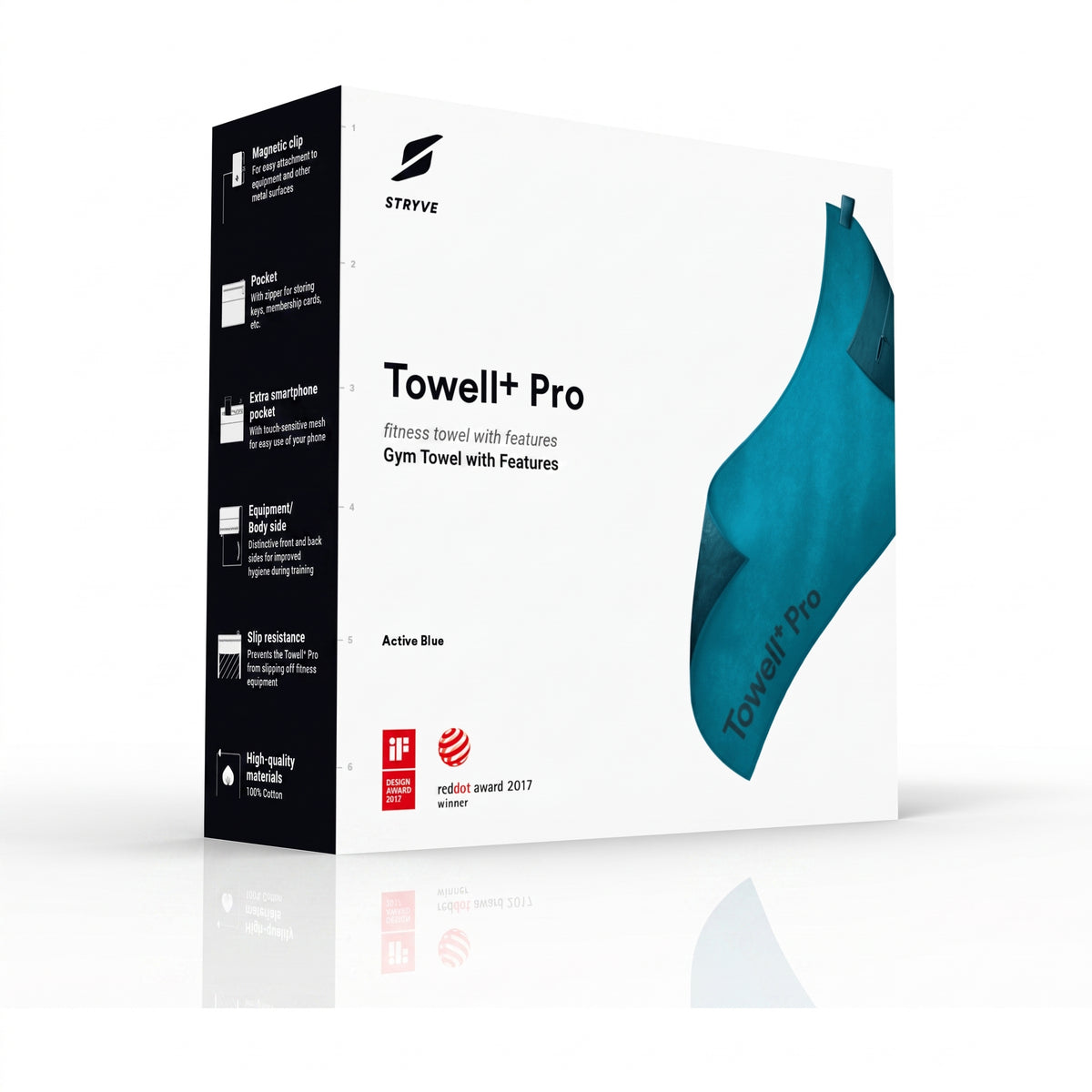 TOWELL+PRO TECHNICAL GYM TOWEL BLUE